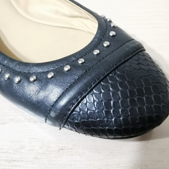 Coach Delia Studded Leather Ballet Flats - Picture 15 of 16